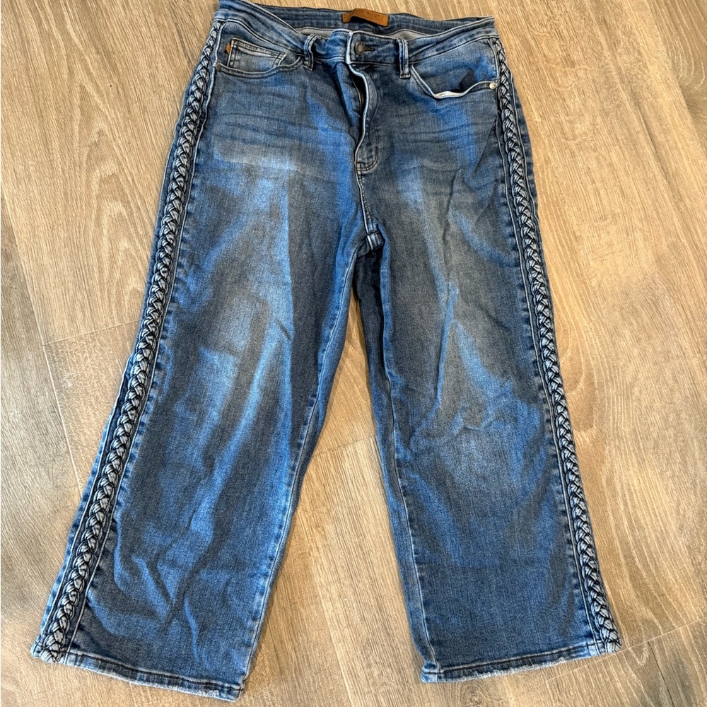 Judy Blue Women's Jeans with Side Braid Pattern Sz 13/31